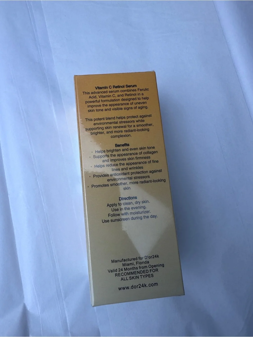 D’OR24K Prestige Vitamin C Retinol Serum Anti-Aging Skincare